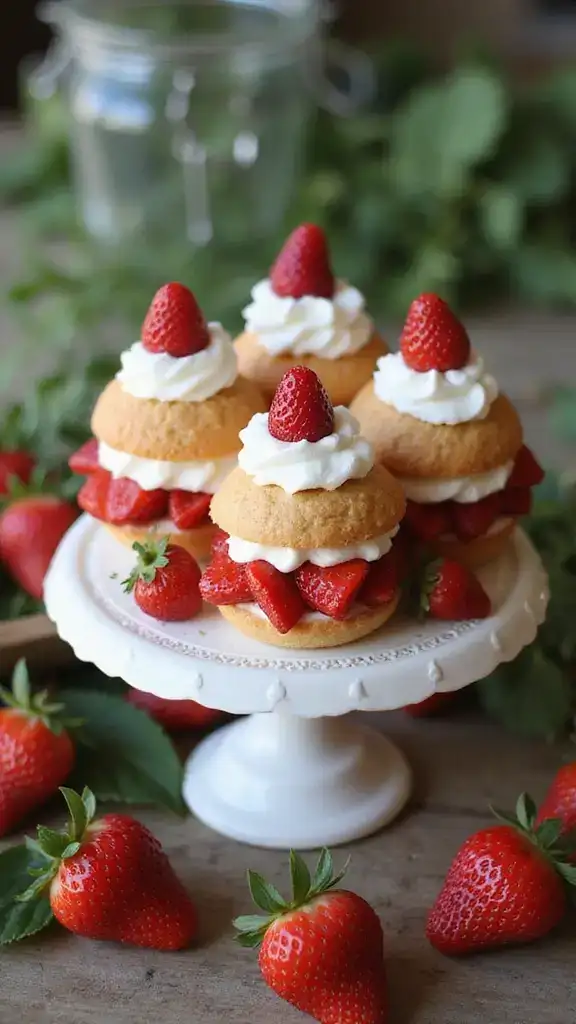 10 Adorable Mini Birthday Cakes That Will Steal the Show (You Won't Believe #5!) - 3. Sweet Strawberry Shortcake Minis