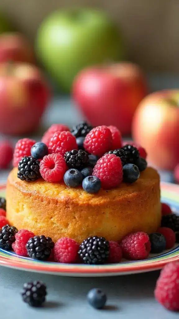 10 Easy Apple Cake Recipes That Will Make You the Star of Every Gathering! - 10. Apple Berry Cake