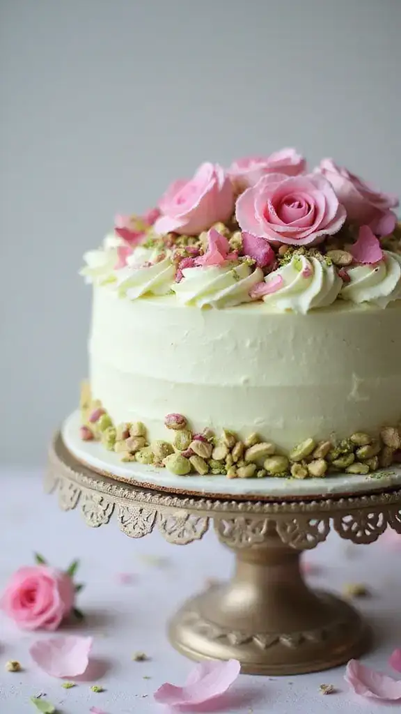 10 Flavor-Packed Pistachio Cakes You Won't Believe Are Homemade! - 2. Pistachio Rose Water Cake