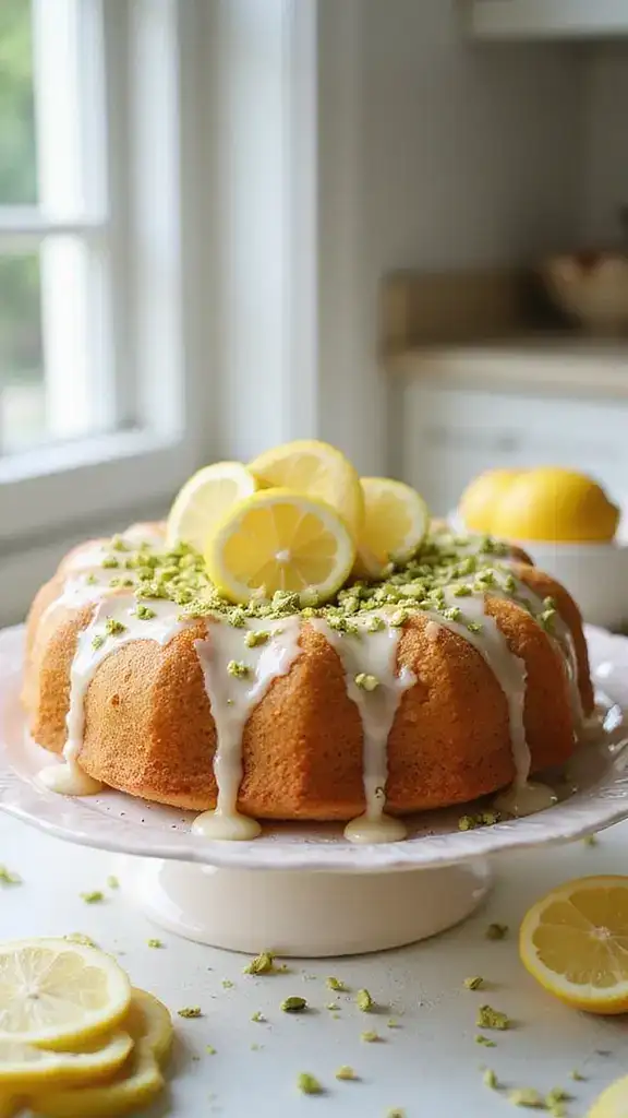 10 Flavor-Packed Pistachio Cakes You Won't Believe Are Homemade! - 4. Pistachio Lemon Drizzle Cake