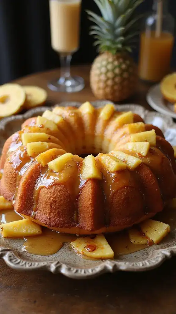 12 Fruity Pineapple Cake Recipes That Will Make Your Summer Sweet (Wait Until You Taste #8!) - 12. Pineapple Rum Cake