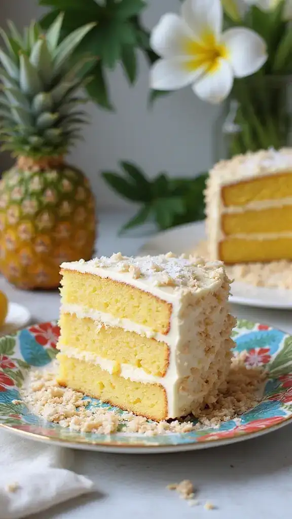 12 Fruity Pineapple Cake Recipes That Will Make Your Summer Sweet (Wait Until You Taste #8!) - 2. Pineapple Coconut Layer Cake