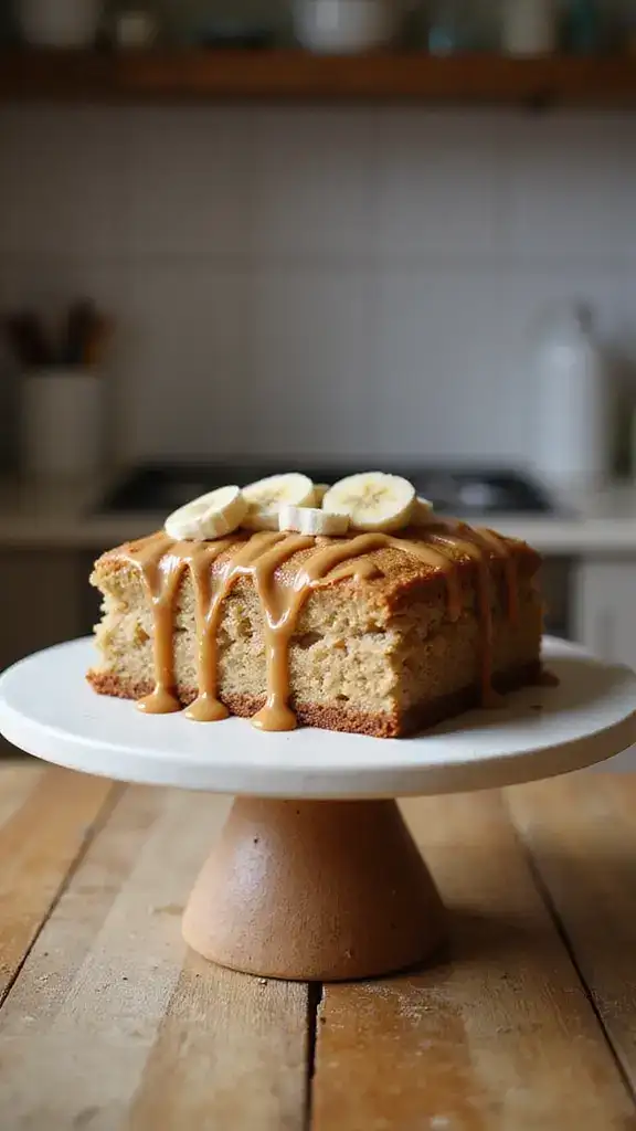 12 Healthy Sheet Cake Options That Are Guilt-Free and Delicious! - 10. Peanut Butter Banana Sheet Cake
