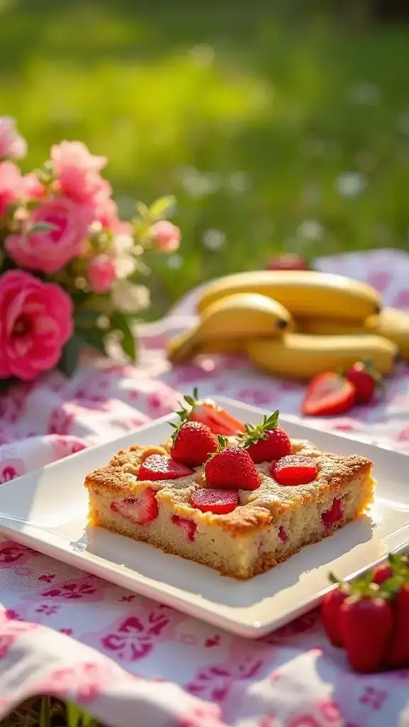 12 Healthy Sheet Cake Options That Are Guilt-Free and Delicious! - 5. Strawberry Banana Sheet Cake