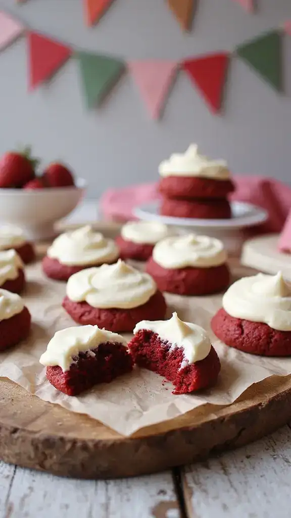 12 Irresistibly Easy Cake Mix Cookies That Will Make You the Star of Every Party! - 3. Red Velvet Cake Mix Cookies