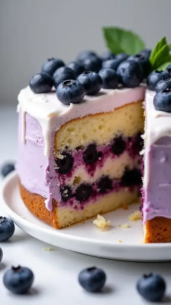 12 Show-Stopping Blueberry Cakes Perfect for Your Next Celebration! - 1. Classic Blueberry Layer Cake