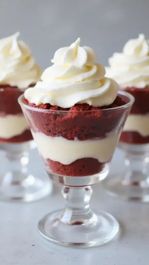 13 Decadent Red Velvet Cake Variations for Every Celebration (You Won't Believe #7!) - 13. Red Velvet Pudding Parfaits
