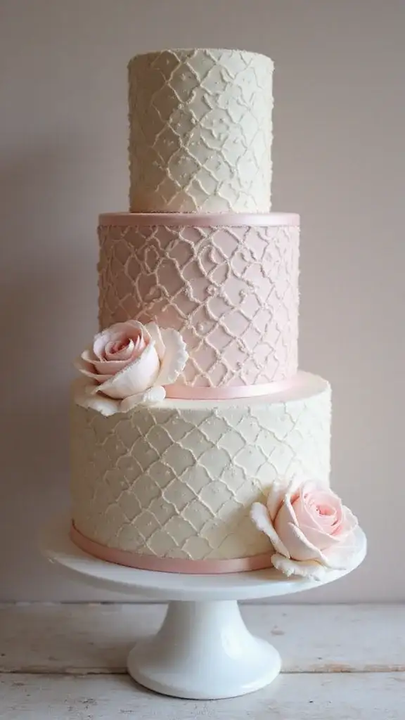 13 Vintage Cake Ideas That Will Make Your Celebration Unforgettable (#5 Is Pure Magic!) - 13. Vintage Charm with Geometric Patterns
