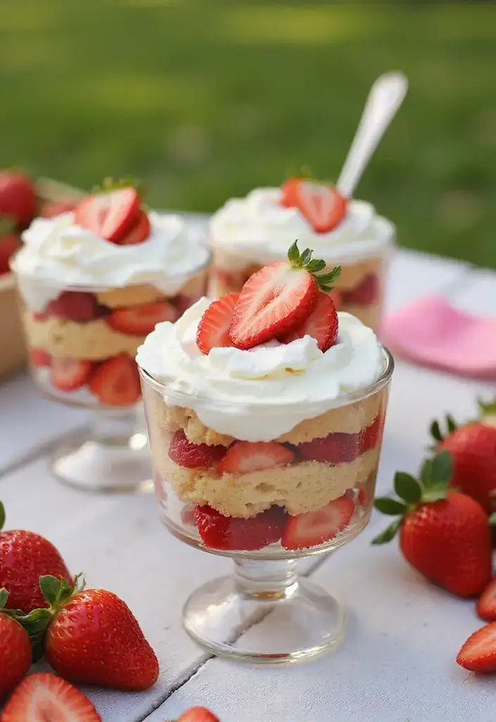 15 Delectable Strawberry Shortcake Variations You Can't Miss This Summer! - 10. Strawberry Shortcake Parfaits