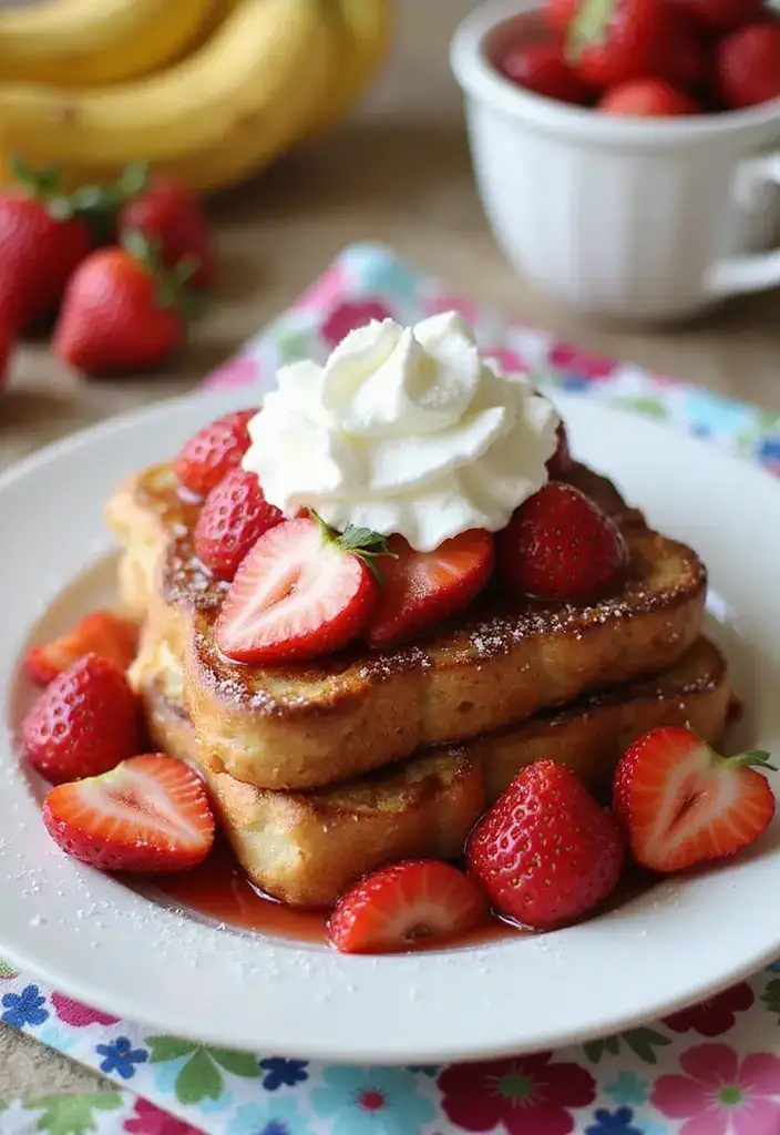 15 Delectable Strawberry Shortcake Variations You Can't Miss This Summer! - 11. Strawberry Shortcake French Toast