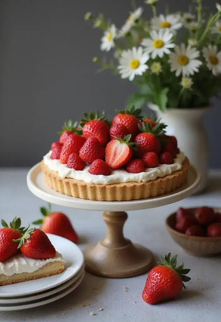 15 Delectable Strawberry Shortcake Variations You Can't Miss This Summer! - 12. Strawberry Shortcake Tart