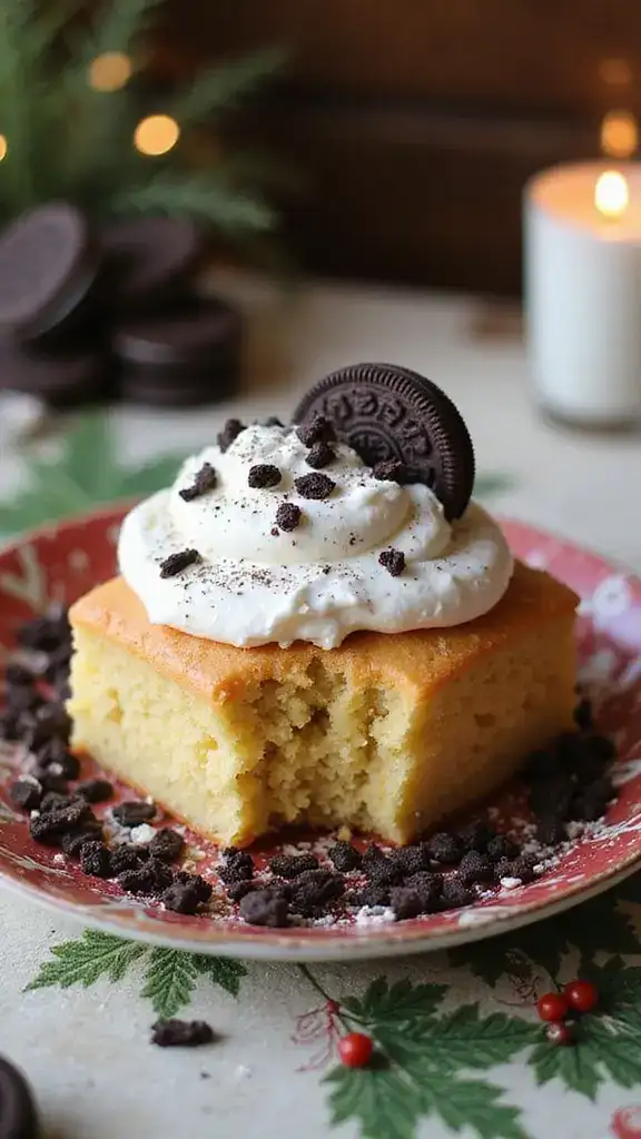 15 Festive Oreo Cake Ideas That Will Brighten Up Your Holiday Table! - 10. Eggnog Oreo Cake