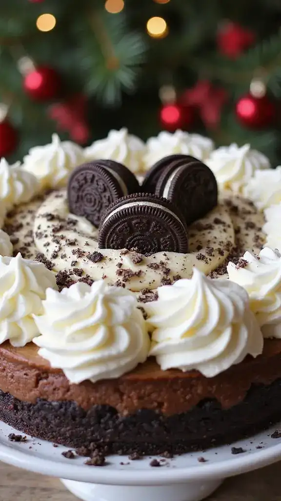 15 Festive Oreo Cake Ideas That Will Brighten Up Your Holiday Table! - 5. Oreo No-Bake Cheesecake