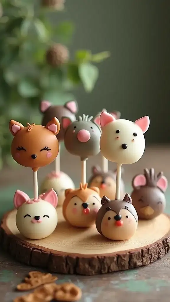 18 Creative Cake Pop Decorating Ideas That’ll Make You Say 'Wow!' - 8. Woodland Creatures