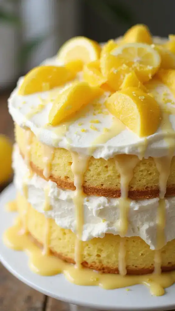 18 Stunning Layered Ice Cream Cakes That Are Almost Too Pretty to Eat (#6 Is a Showstopper!) - 10. Lemon Zest Sensation