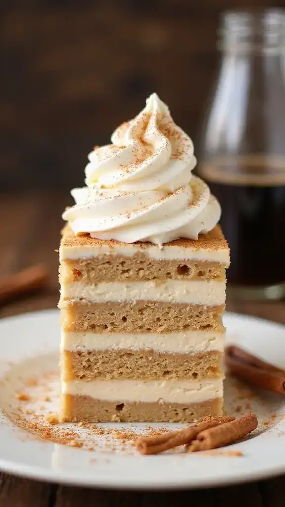 18 Stunning Layered Ice Cream Cakes That Are Almost Too Pretty to Eat (#6 Is a Showstopper!) - 18. Spiced Chai Layer Cake