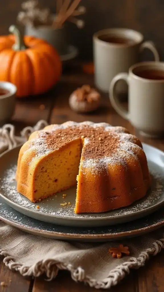 20 Seasonal Pumpkin Cake Recipes That Capture the Essence of Autumn (You Can't Miss #4!) - 11. Pumpkin Chai Cake