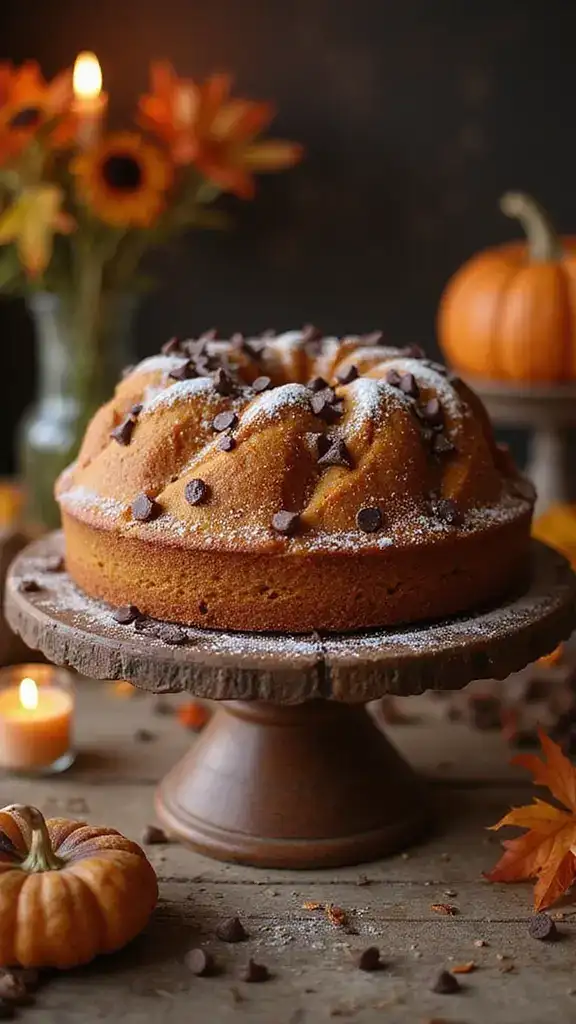 20 Seasonal Pumpkin Cake Recipes That Capture the Essence of Autumn (You Can't Miss #4!) - 2. Pumpkin Chocolate Chip Delight