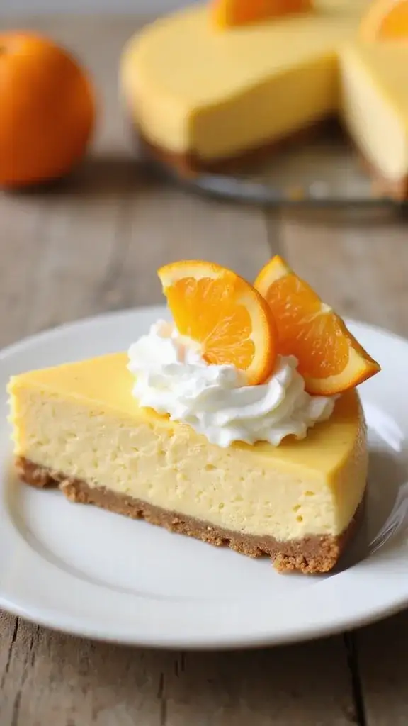 9 Quick and Simple Mandarin Orange Cake Recipes for Busy Bakers! - 5. Mandarin Orange Cheesecake