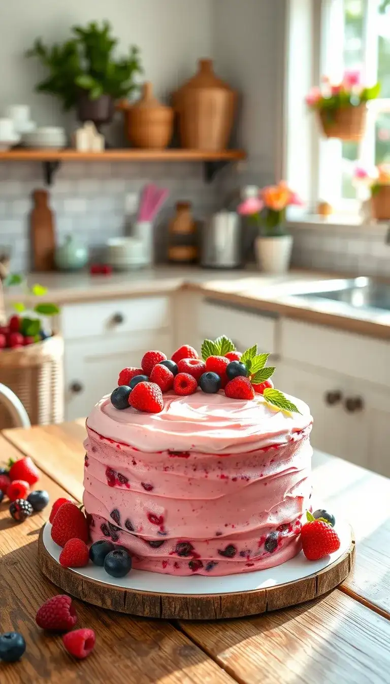 blissful berry bliss cake