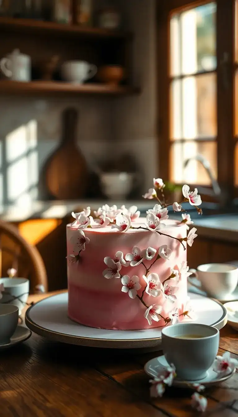 cherry blossom cake