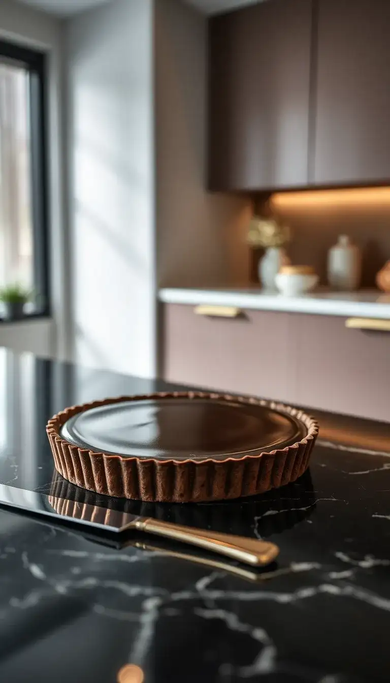 clean cut chocolate tart