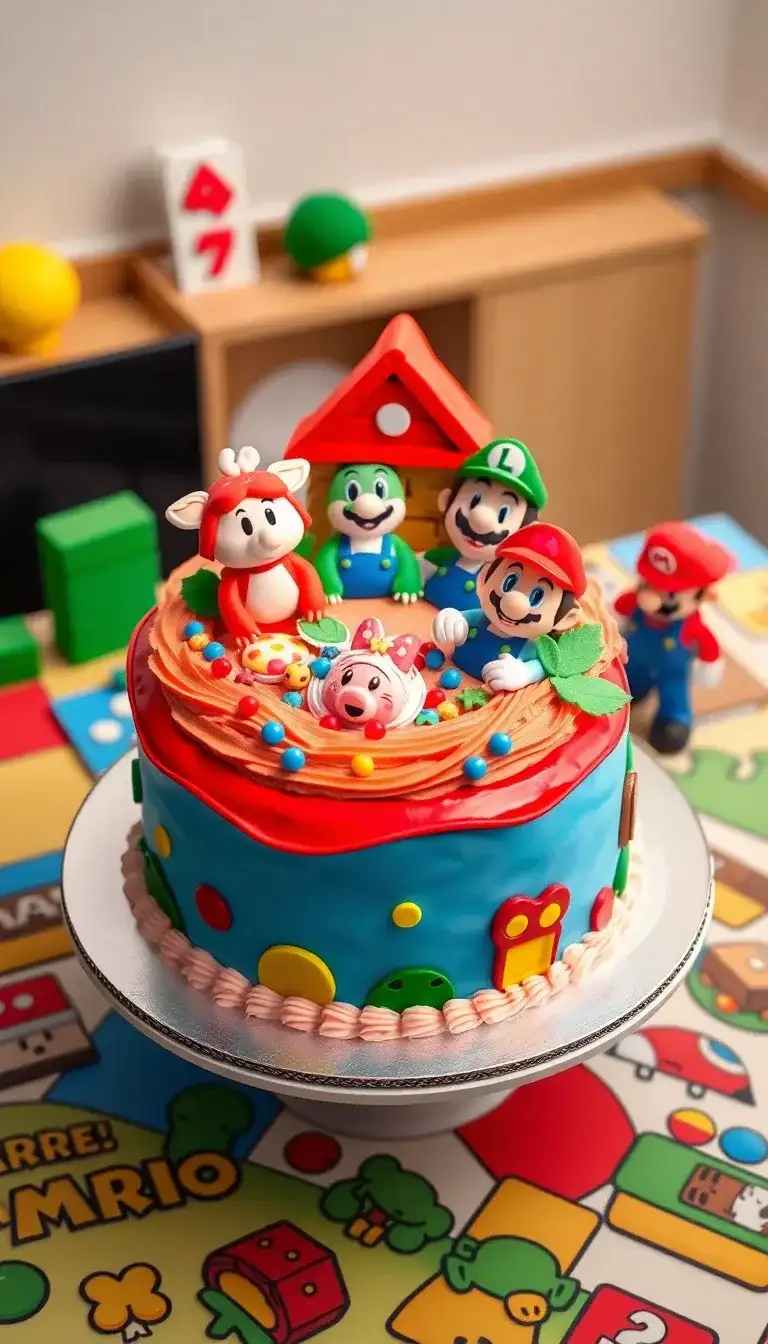 Crossover with Mario Theme Cake1.webp
