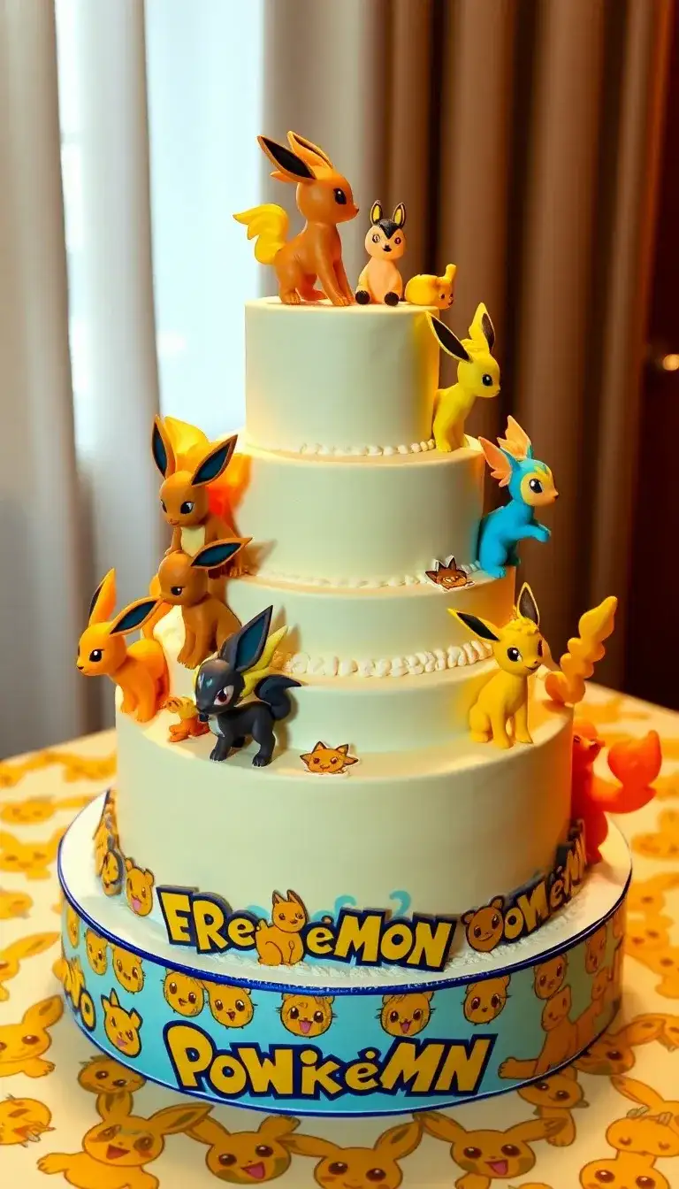 Eevee Evolution Cake1.webp