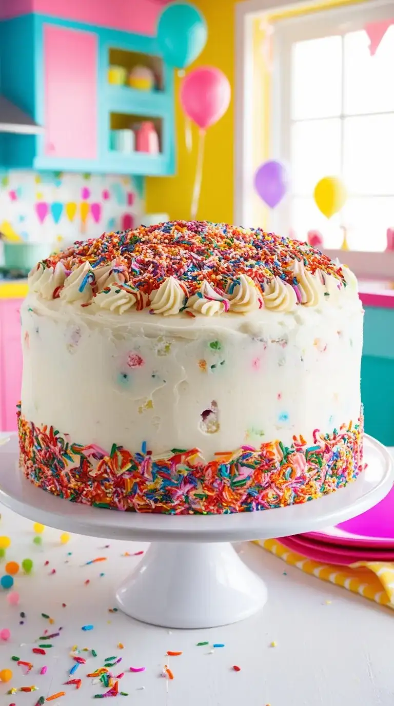 funfetti confetti cake