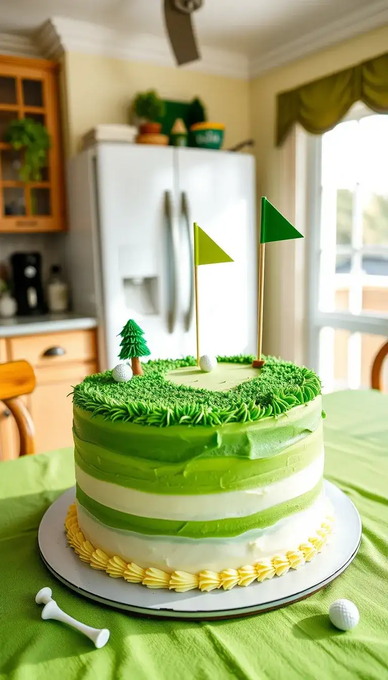 golf course cake