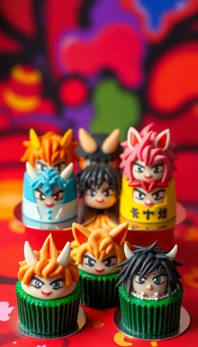 Hashira Heroes Cake Set1.webp