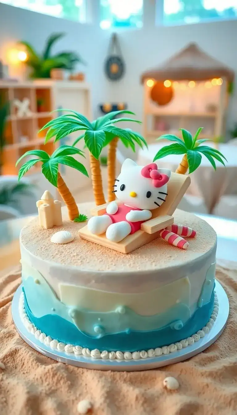Hello Kitty Beach Party Cake2.webp