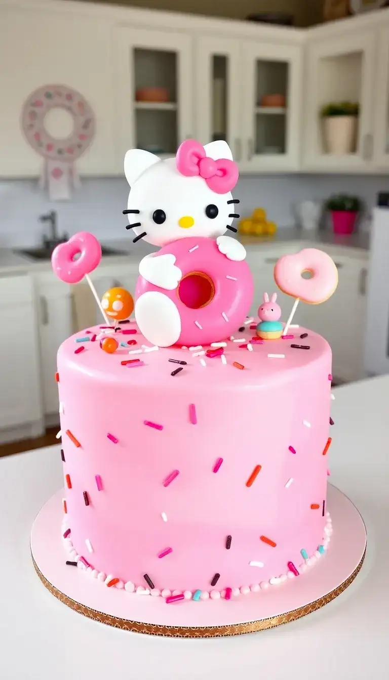 Hello Kitty Donut Cake1.webp