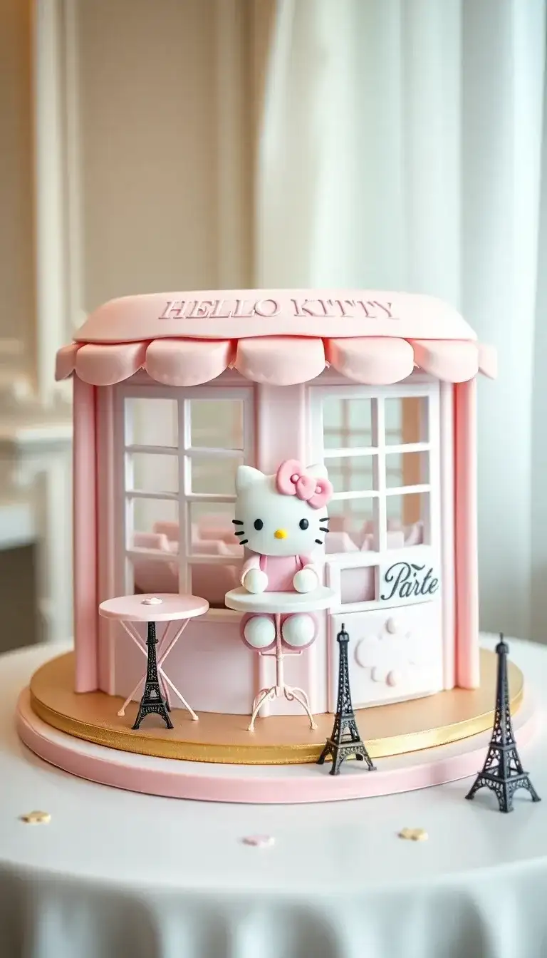 Hello Kitty Parisian Café Cake1.webp