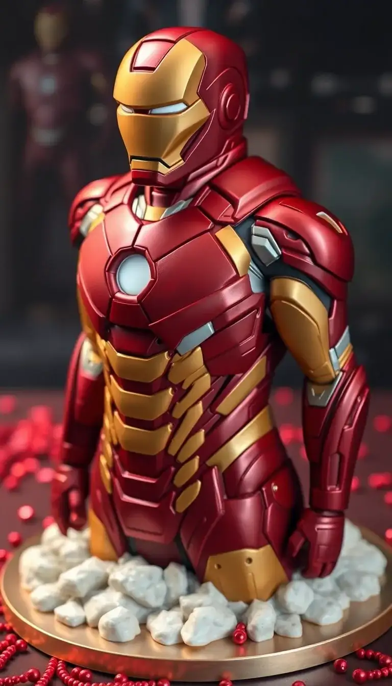 Iron Man 3D Sculpt Cake1.webp
