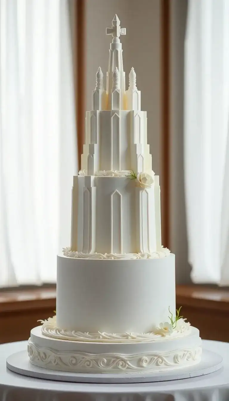 Jedi Temple White Cake2.webp