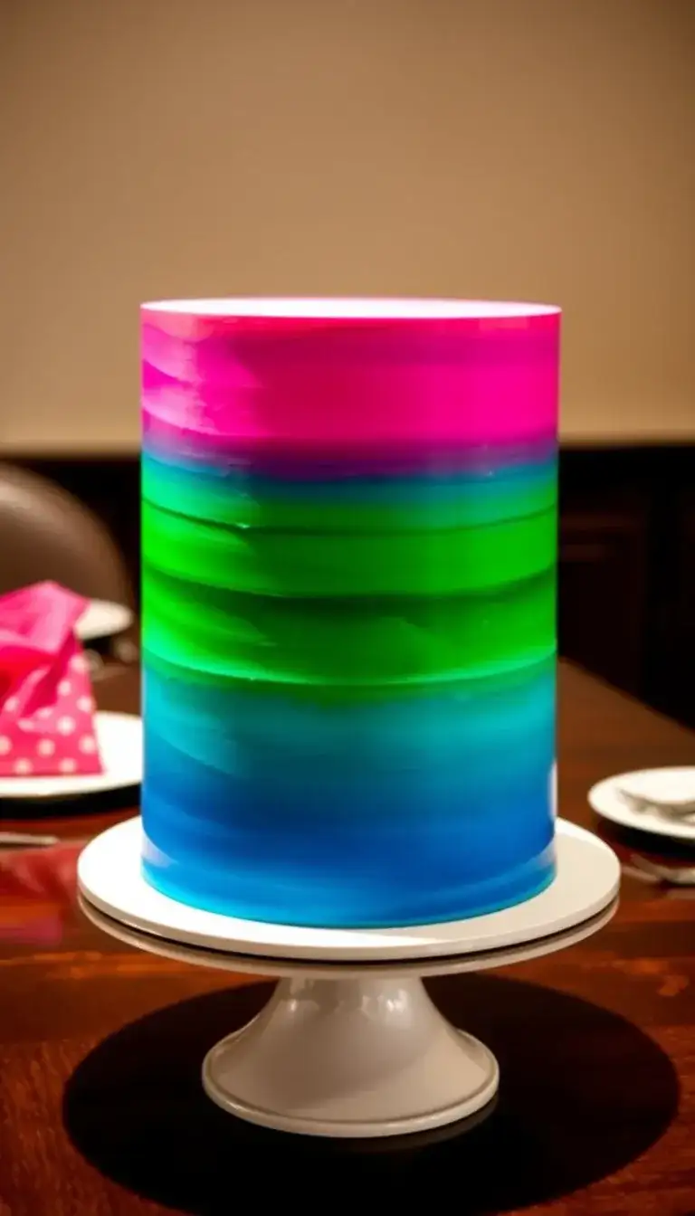 jewel toned ombre cake