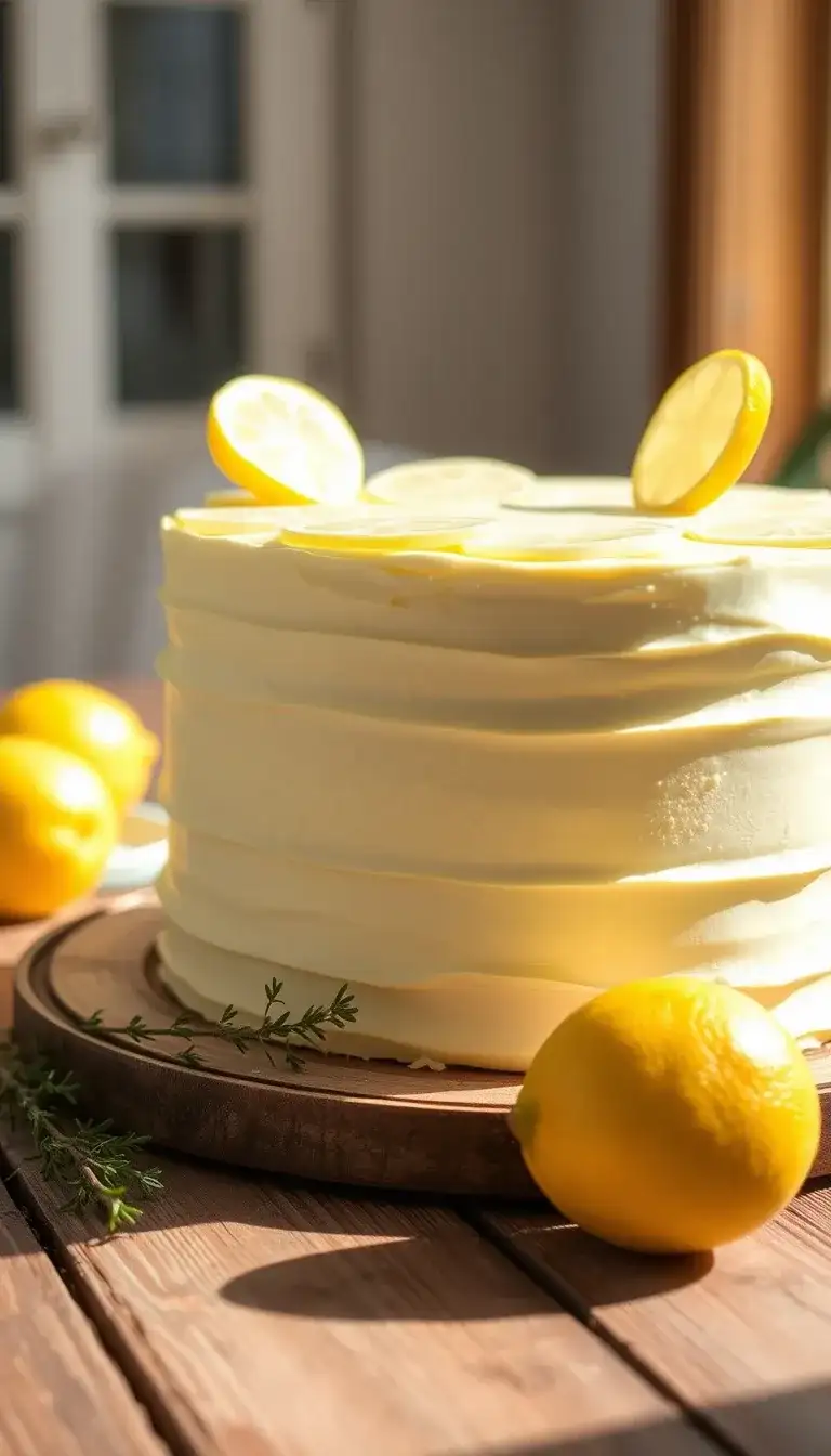 meyer lemon goat cheese cake