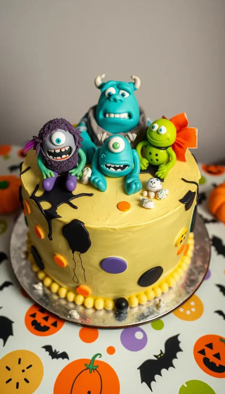 monsters, inc. zombie cake