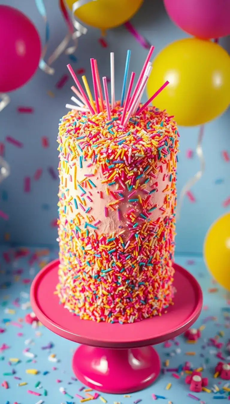 ombre sprinkles explosion
