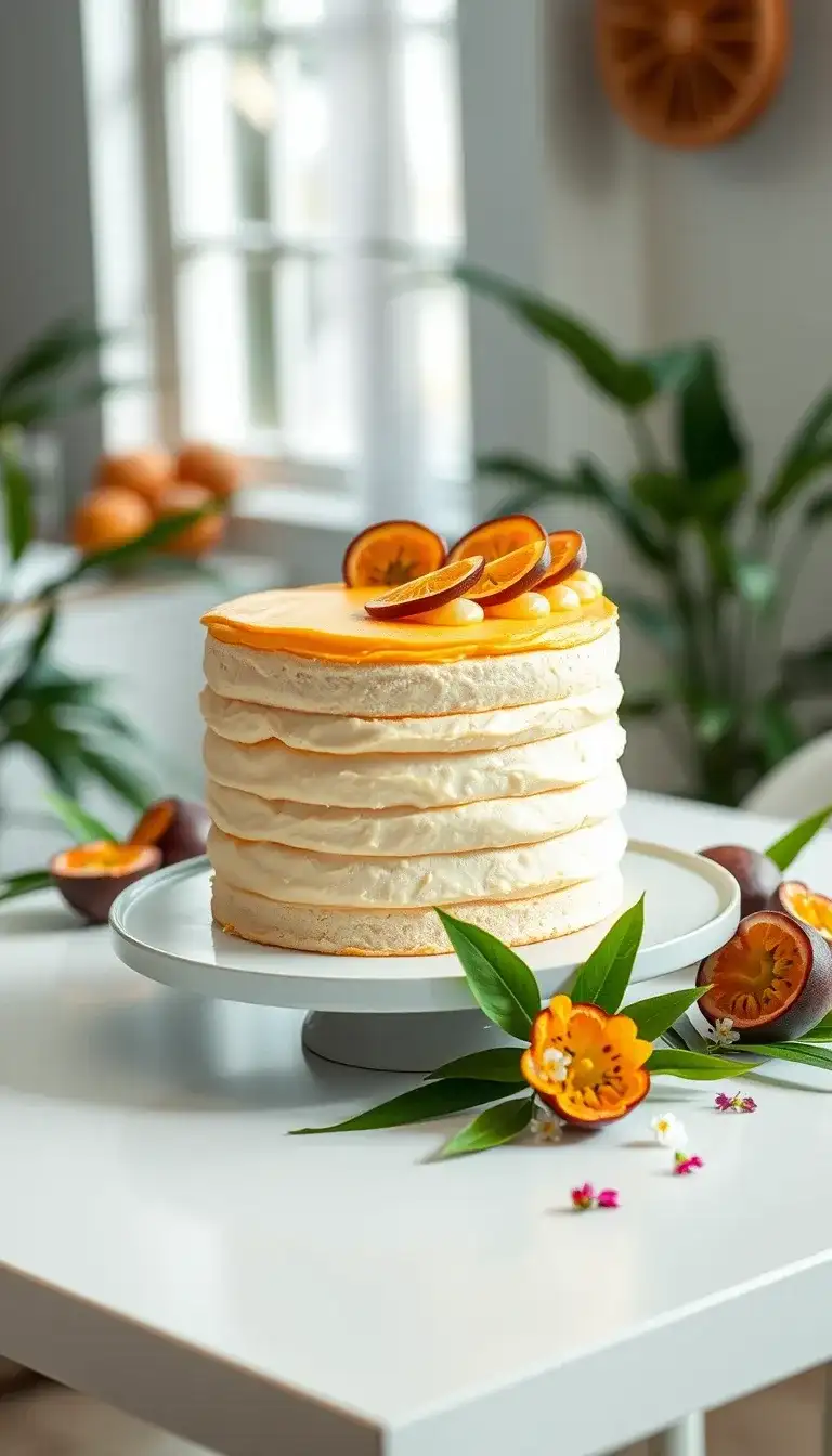 passion fruit cotton cake
