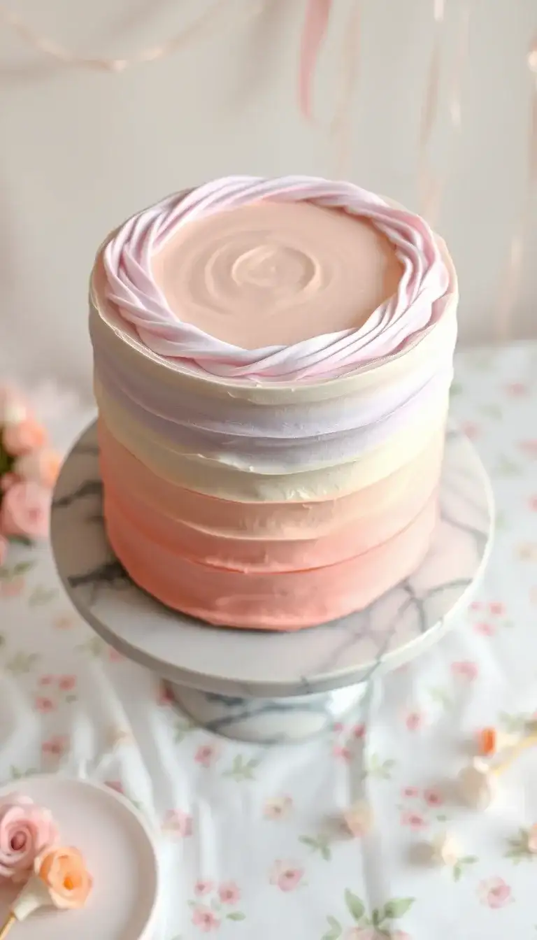 pastel ombre layers