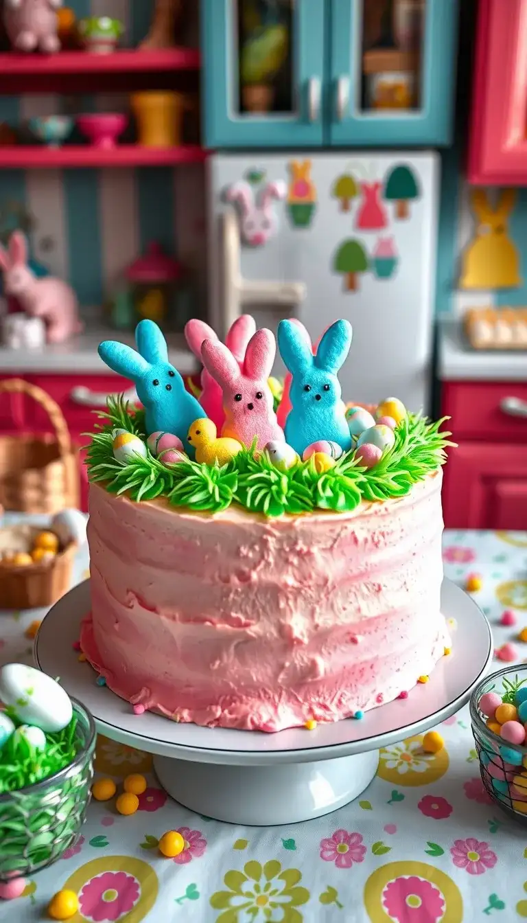 peeps bunny cake