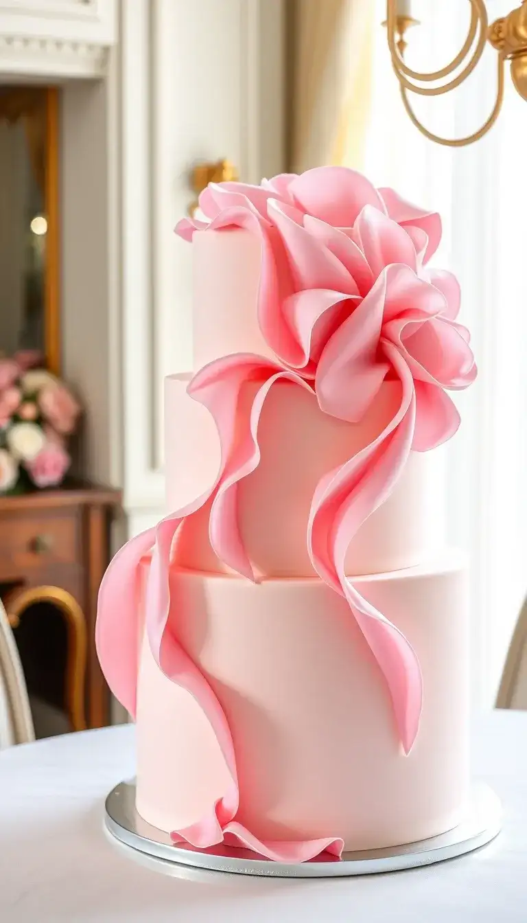 peony petal cake