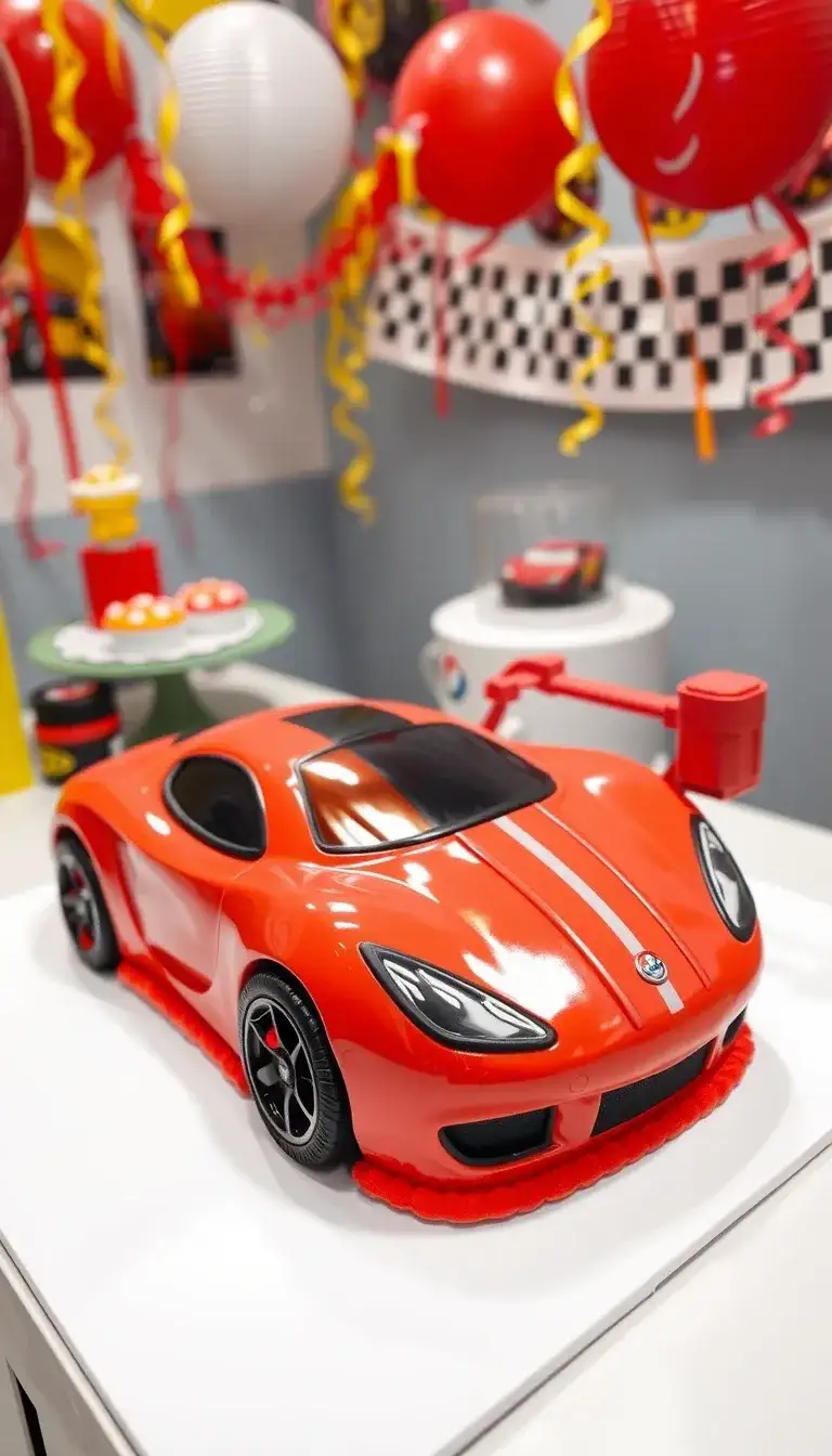 racing car cake