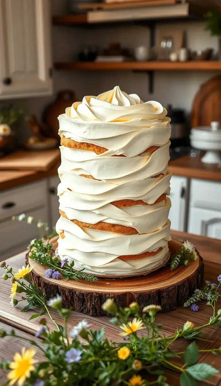 rustic buttercream swirl