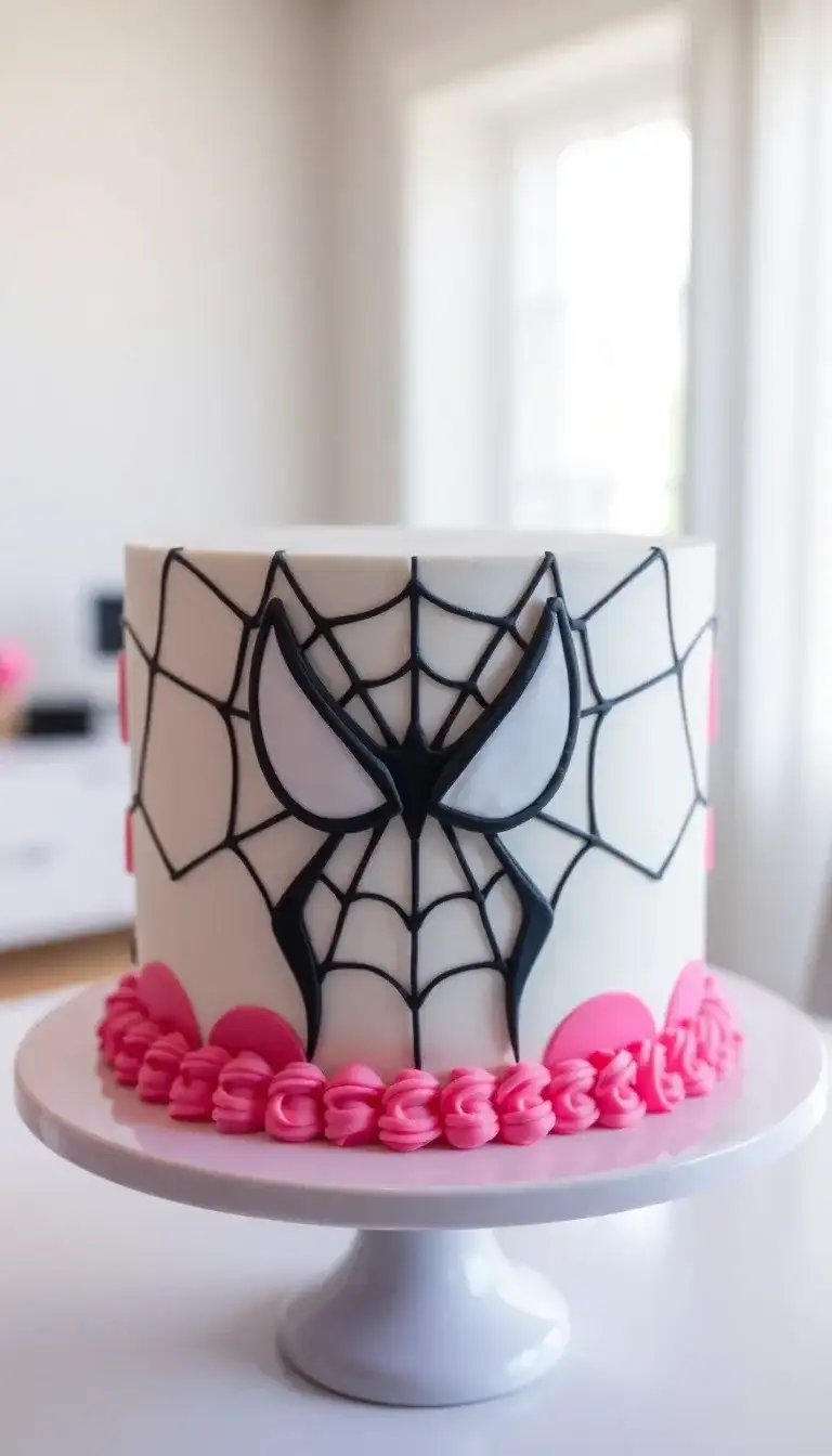 Spider-Gwen Inspired Cake1.webp