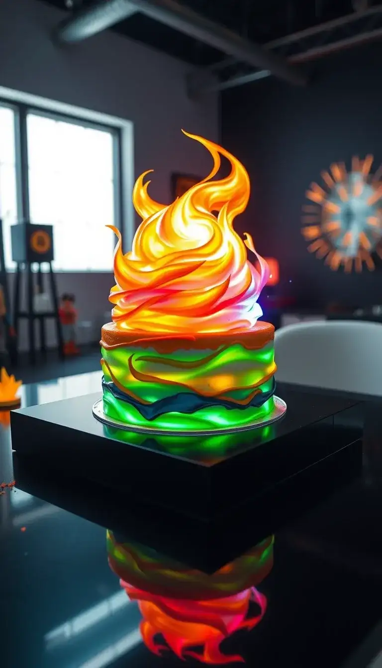 spirit bomb cake