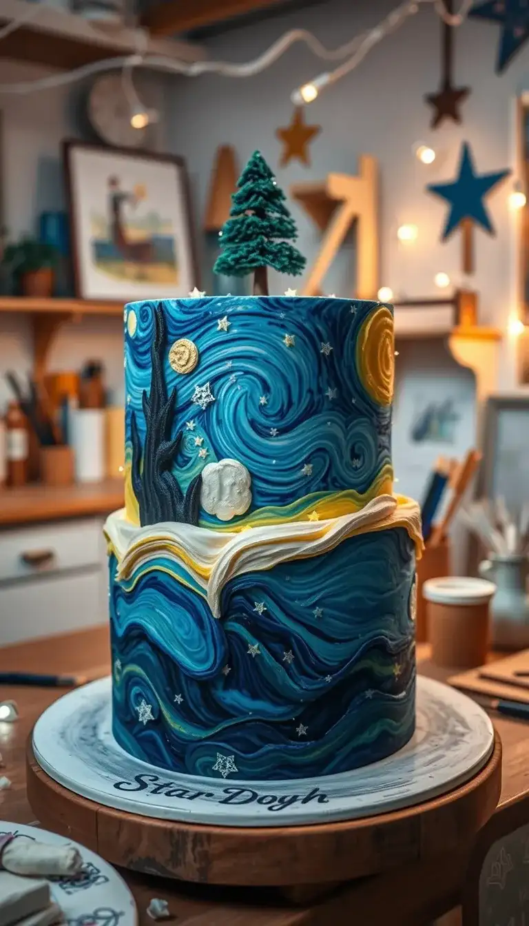 starry night cake