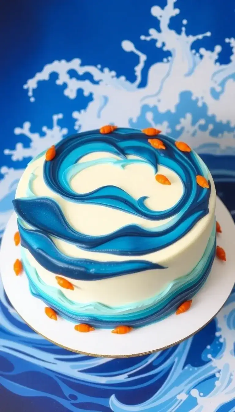 Tanjiro’s Water Breathing Wave Cake2.webp